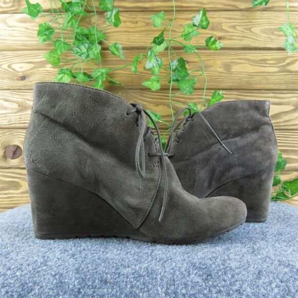 Clarks  Women Ankle Boots Brown Leather Lace Up Size 10 Medium - Picture 6 of 9